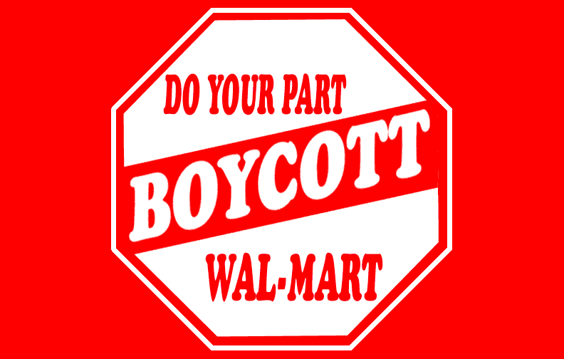 Image result for boycott walmart