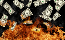moneyfire 220x137 Researchers Hid, Ignored Bad Results in Massive Drug Trial Corruption 
