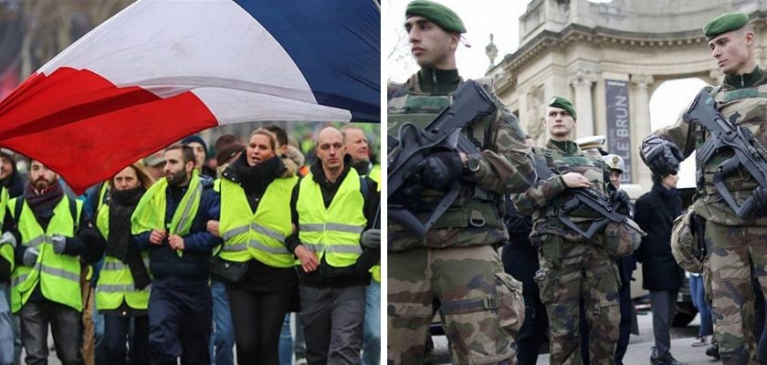 ... --- ... SPRING'S Mar-19-2019 = France to Deploy Military Against Next Round of Yellow Vest Protests & MAKE A STAND – PASTOR NICK CASSIDY France-deploy-military-yellow-vest-protests-840x400