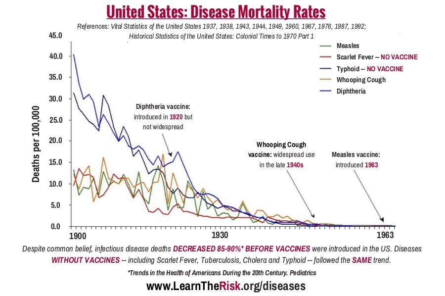 Can There Ever Be A Sensible Discussion About Vaccines & Why They Are Not Safe? Disease-mortality