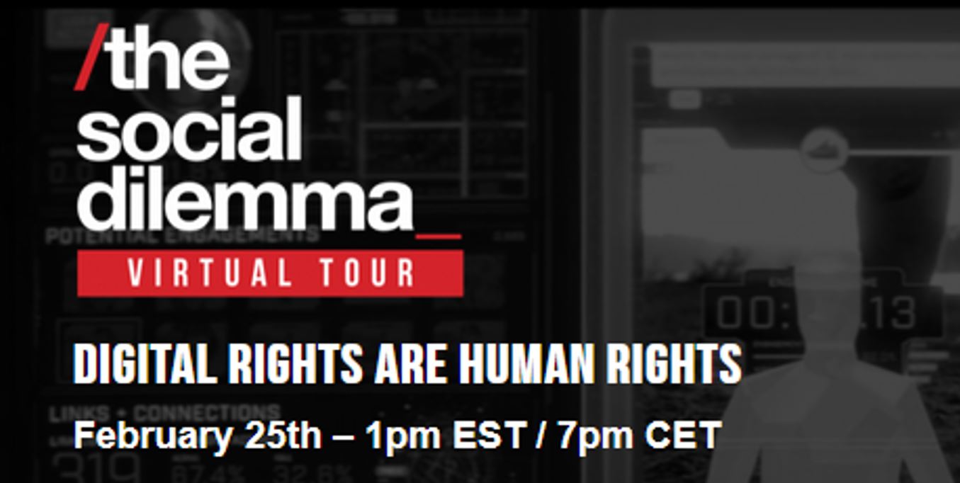 The Social Dilemma Virtual Tour: February 25 12
