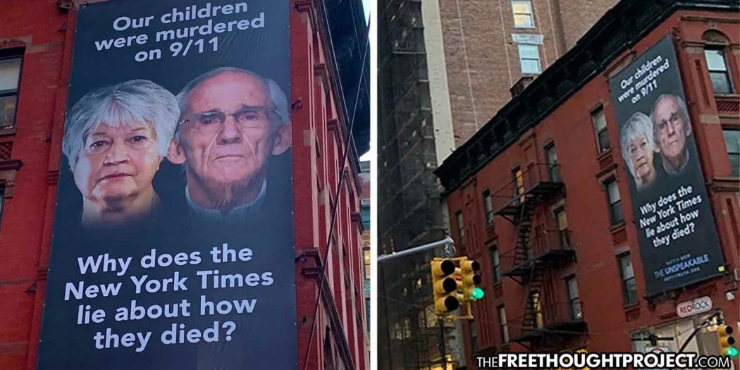 Parents of 9/11 Victims Put Up Billboard Next to NY Times, Accusing Them of ‘Lying About 9/11’ - Activist Post