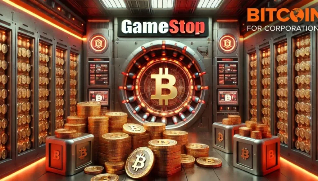 Futuristic-GameStop-vault-full-of-bitcoins-in-their-treasury-1024x538