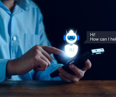 ChatGPT Chat concept AI, Artificial Intelligence. businessman us