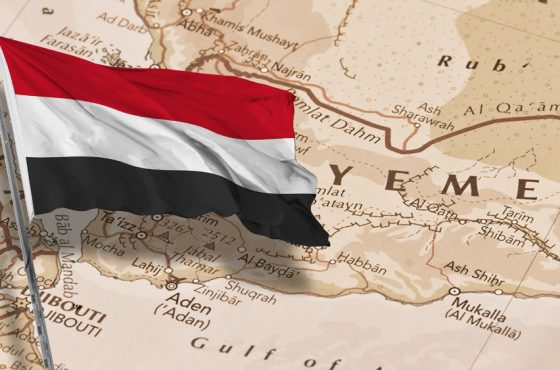 Yemen-Flag-Map