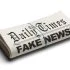 Fake,News,In,The,Daily,Times,Isolated,On,White,Background.