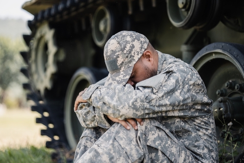 Stressed,Depressed,Crying,Lose,War,Asian,Man,Special,Forces,Soldier