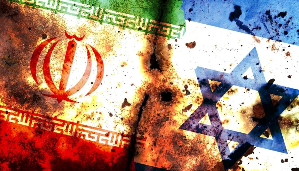 The,Israeli,Flag,And,The,Iranian,Flag,Are,Both,Made