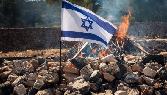 adobe-firefly-AI-israeli-flag-burning-rubble