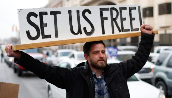 Virus Outbreak Protests GOP