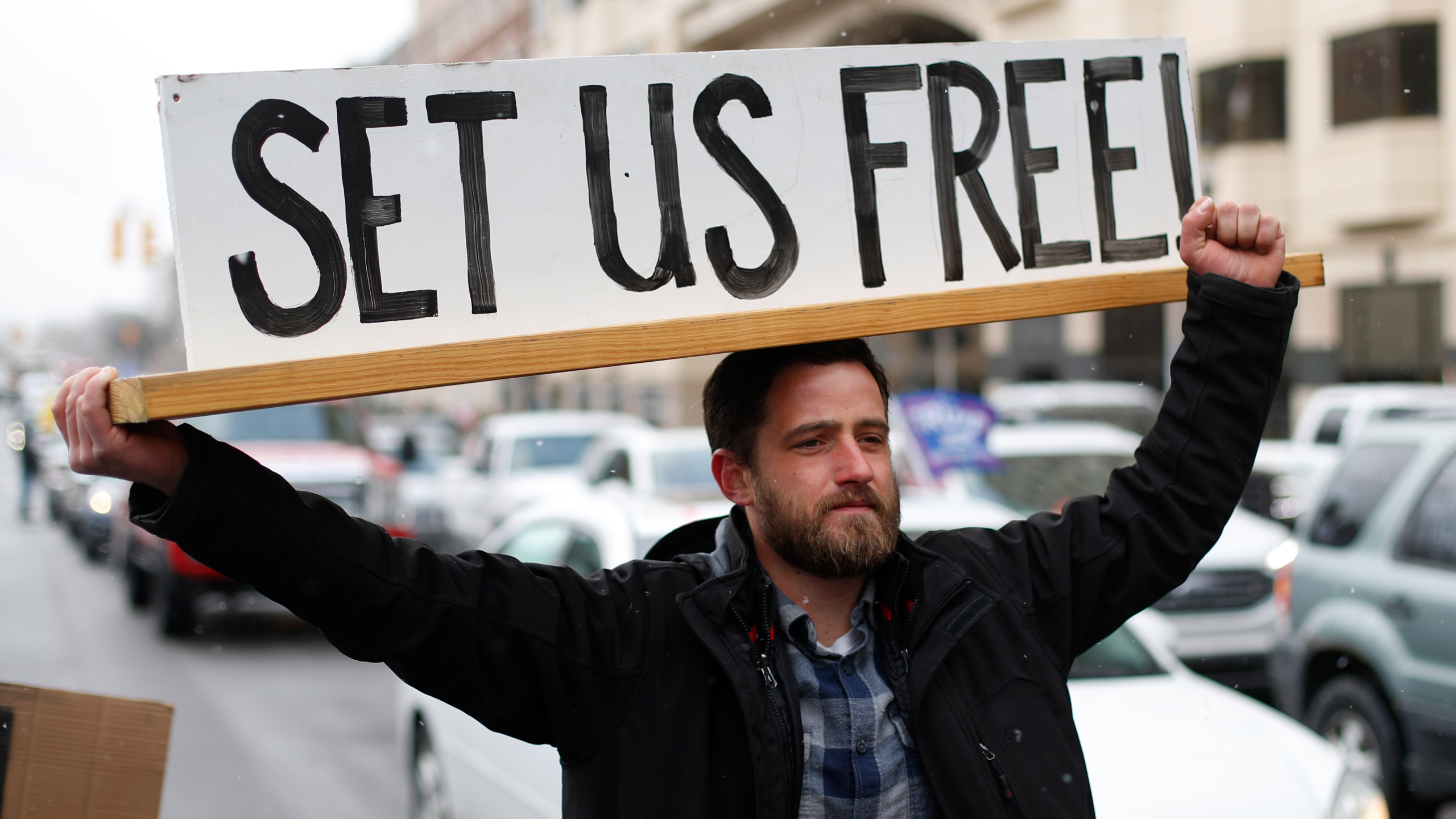 Virus Outbreak Protests GOP
