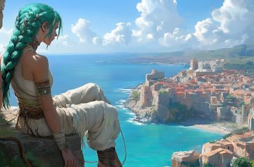 "Pirate Character Portrait in Digital Art Style"