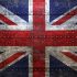 Grungy,United,Kingdom,Flag,On,A,Metal,Texture
