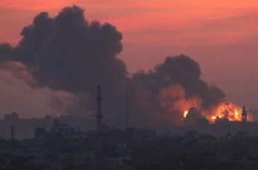 Gaza-Explosion-Smoke-Israeli-Raids