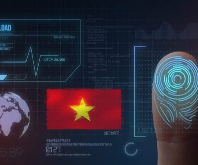 Finger Print Biometric Scanning Identification System. Vietnam Nationality