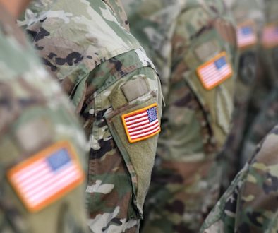 American,Soldiers,And,Flag,Of,Usa,On,Soldiers,Arm.,Us