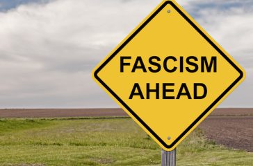 Caution,Sign,-,Fascism,Ahead