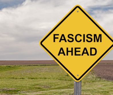 Caution,Sign,-,Fascism,Ahead