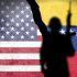 Flag,Of,Usa,And,Venezuela,Painted,On,A,Concrete,Wall