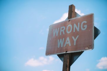 Wrong Way Sign