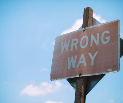 Wrong Way Sign