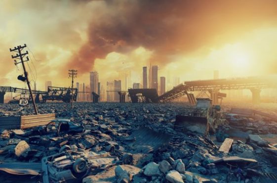 Ruins,Of,A,City.,Apocalyptic,Landscape.,3d,Illustration,Concept Ruins,Of,A,City.,Apocalyptic,Landscape.,3d,Illustration,Concept