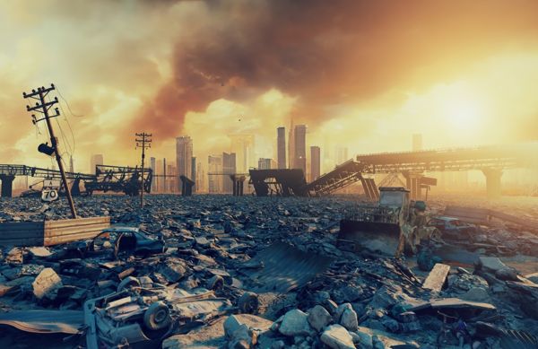 Ruins,Of,A,City.,Apocalyptic,Landscape.,3d,Illustration,Concept Ruins,Of,A,City.,Apocalyptic,Landscape.,3d,Illustration,Concept