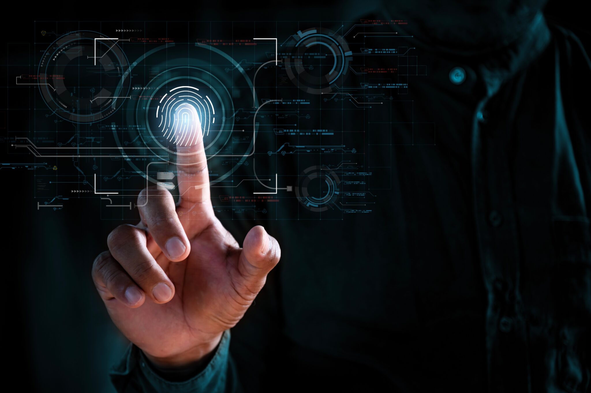 Businessman,Access,Scan,Fingerprint,Biometric,Identity,And,Approval,,Secure,Access Doug Casey on the Global Push for a Digital ID—and Its Threat to Freedom