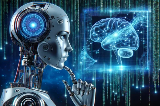Artificial-Intelligence-Robot-Thinking-Brain