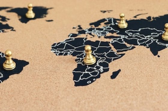 Concept,Of,Geopolitics,Or,Worldwide,Economy.,Chess,Figures,Placed,On