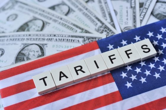 ",Tariffs",Wooden,Word,On,Us,Flag,With,Us,Dolla