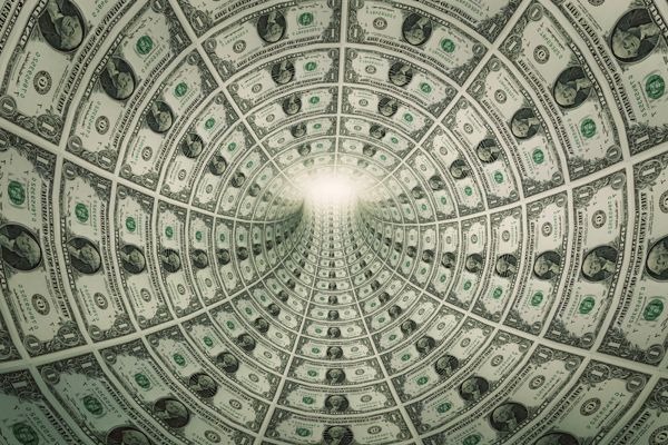 Tunnel,Of,Money,,Dollars,Towards,Light.,Conceptual Tunnel,Of,Money,,Dollars,Towards,Light.,Conceptual